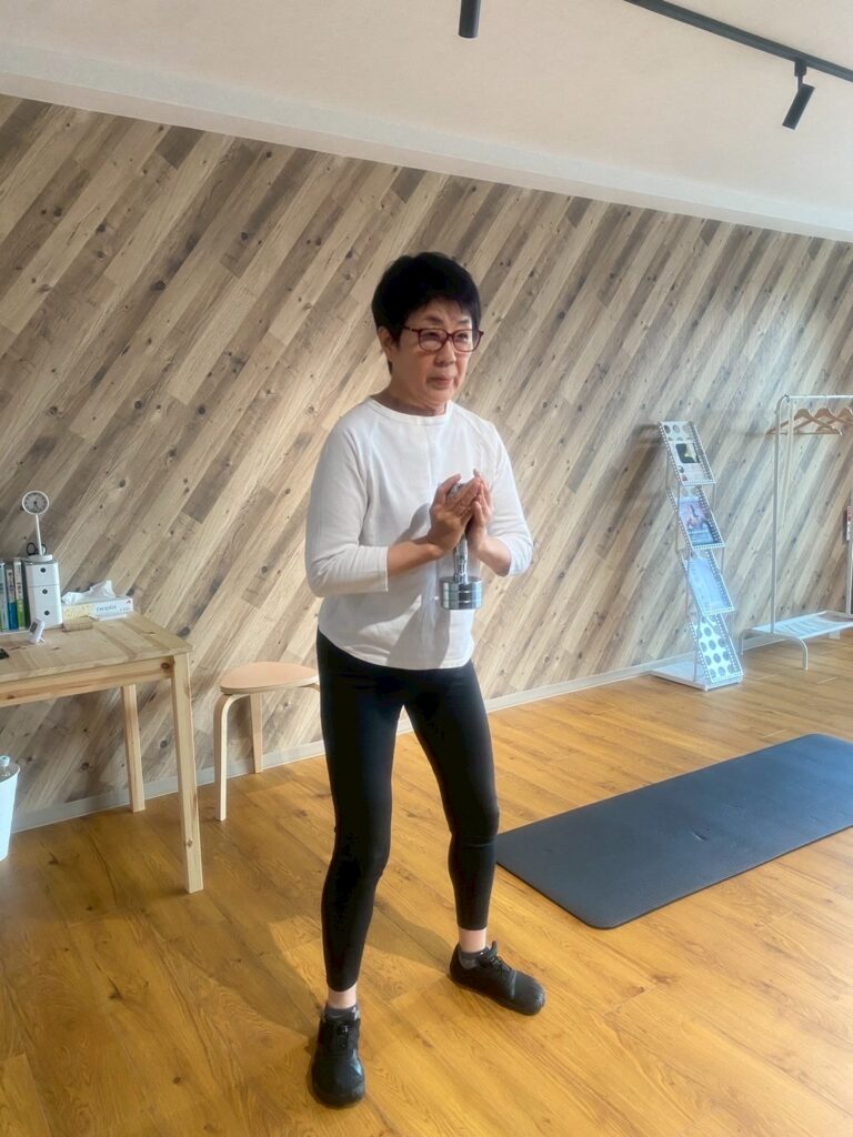 スクワットの様子