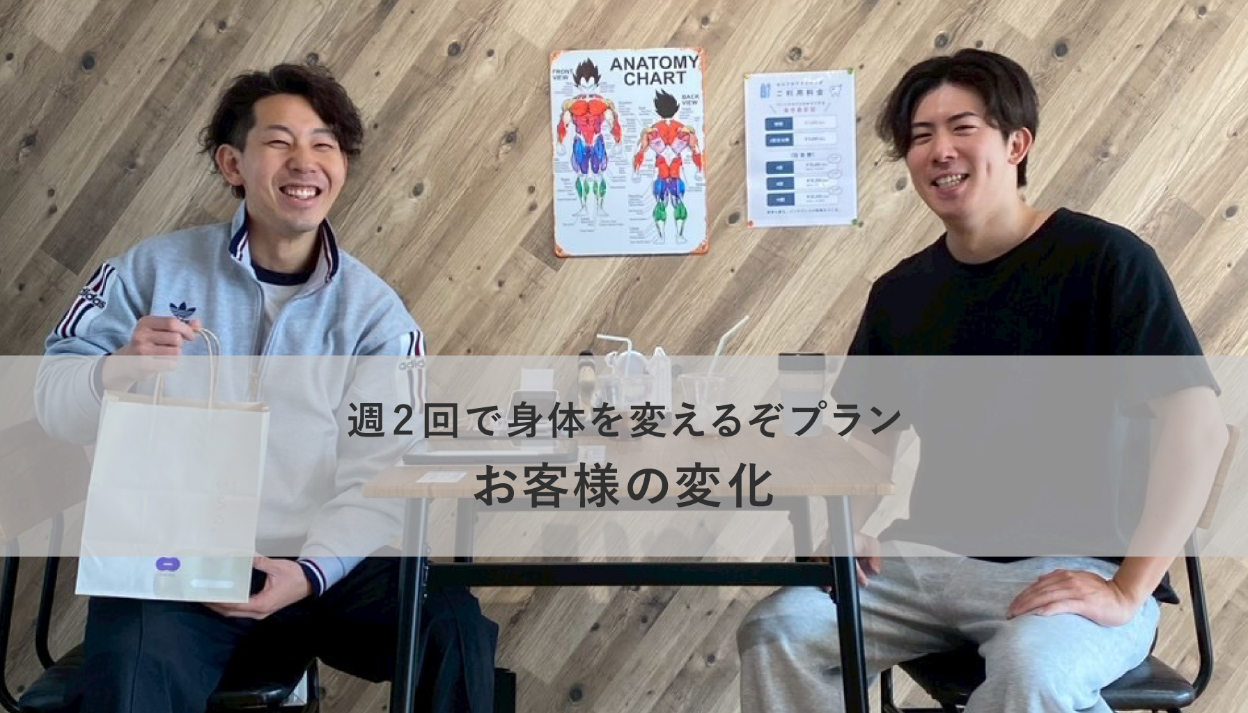 週2回で身体を変えるぞプラン　お客様の変化